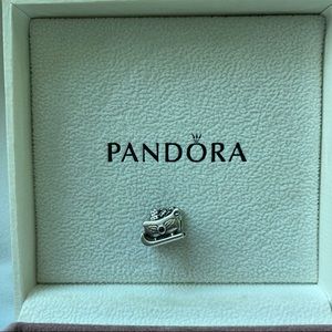 Retired Santa’s Sleigh 925 Silver Authentic Charm